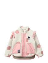 Liewood - Noam Pile Jacket W Frill - Flisinė striukė - Kreminė spalva