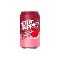 Gazuotas gaivusis gėrimas DR PEPPER (STRAWBERRIES & CREAM), 355ml Gazuotas gaivusis gėrimas DR PEPPER (STRAWBERRIES & CREAM), 355ml