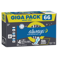 Higieniniai paketai Always, Super/Secure Night, 66 vnt.