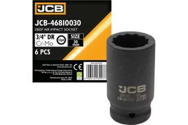 Dvylikakampė galvutė JCB 46810030, 30 mm, 3/4"