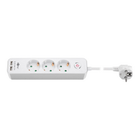 Goobay | 41264 3-Way Power Strip with Switch and USB | Sockets quantity 3
