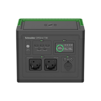 Schneider Electric OffGrid Portable Power Station 730, 738Wh Lithium-ion, LCD, 2 CEE 7/3 Schuko outlets, Sinewave, 3 USB-A, 2 USB-C, Wireless Charger