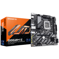 Gigabyte B860M E | Processor family Intel | Processor socket LGA1851 | DDR5 | Supported hard disk drive interfaces SATA, M.2 | Number of SATA connecto