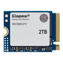 Kingston SSD | NV3 | 2000GB | SSD form factor M.2 2230 | Solid-state drive interface PCIe 4.0 x4 NVMe | Read speed 6000MB/s | Write speed 5000MB/s