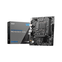 MSI | PRO H610M-E DDR4 | Processor family Intel | Processor socket LGA1700 | DDR4 DIMM | Memory slots 2 | Supported hard disk drive interfaces SATA, M