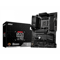 MSI | B550-A PRO | Processor family AMD | Processor socket AM4 | DDR4 DIMM | Memory slots 4 | Supported hard disk drive interfaces SATA, M.2 | Number