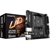 Gigabyte | A520I AC | Processor family AMD | Processor socket AM4 | DDR4 DIMM | Memory slots 2 | Number of SATA connectors 4 | Chipset AMD A | Mini IT