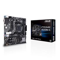 Asus | PRIME A520M-K | Processor family AMD | Processor socket AM4 | DDR4 | Memory slots 2 | Supported hard disk drive interfaces M.2, SATA | Number o