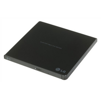 H.L Data Storage | Ultra Slim Portable DVD-Writer | GP57EB40 | Interface USB 2.0 | DVD±R/RW | CD read speed 24 x | CD write speed 24 x | Black | Deskt