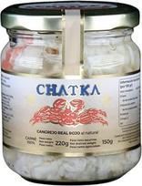 Chatka - konservas stiklainyje su 100 % mėsos iš smulkintos mėsos, tikro raudonojo karališkojo krabo, švelniai apdorotas, tinka šaltiems ir karštiems patiekalams.