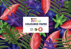 Spalvotas dvipusis popierius DISCO PICASSO, A4, 8 lapai
