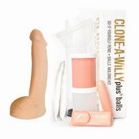 Dildo kopijavimo rinkinys su vibracija šviesus Clone-a-willy