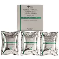 GREEN PHARM COSMETICS_SET „Carboxy Therapy“ aktyvuojantis gelis 5x10 ml + šveičiamasis gelis 5x10 ml + raminamasis gelis 5x10 ml