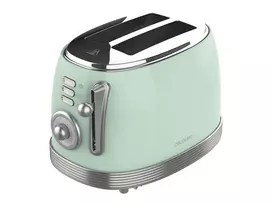 Cecotec Toaster | Toast&Taste 800 Vintage | Power 850 W | Number of slots 2 | Housing material Stainless steel | Light Green