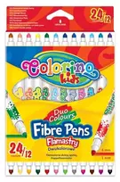 Flomasteriai Colorino 32353PTR, dvipusiai, 12 vnt.