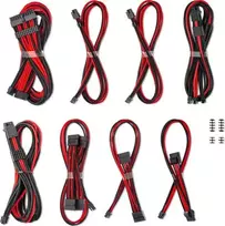„CableMod“ laidų rinkinys, juodas ir raudonas (CM-PCSR-16X2KIT-NKKR-R-SS)
