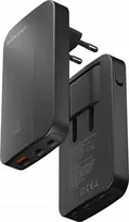„Mobile Origin Slim Charger“ įkroviklis su 1 USB-A ir 2 USB-C jungtimis, 1,5 A (GAN-65W-SLM-BLK)