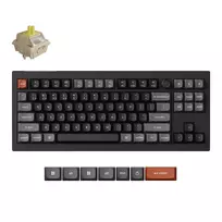Klaviatūra Keychron V3 Ultra (Juoda) - Keychron Silk POM Banana Switches