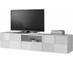 TV staliukas SERIAN 184x42x42 cm baltas