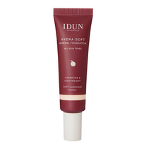IDUN Minerals Hydra Soft skystas mineralinis makiažo pagrindas  Nr. 1251 Jorunn, 30 ml