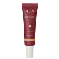 IDUN Minerals Hydra Soft skystas mineralinis makiažo pagrindas  Nr. 1258 Siri, 30 ml