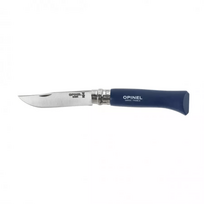 Sulankstomas peilis Opinel Colorama 08 inox skroblas tamsiai mėlynas lizdinėje pakuotėje