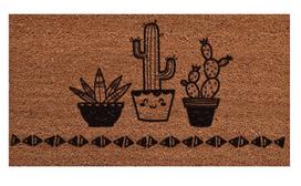 Durų kilimėlis Conceptum Hypnose Coco Basic, ruda sp./juoda sp., 40 cm x 60 cm