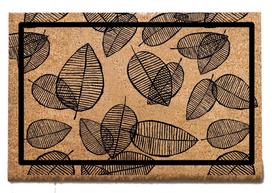 Durų kilimėlis Conceptum Hypnose Fullar 877CHL1403, juoda sp./smėlio sp., 40 cm x 60 cm