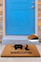 Durų kilimėlis Conceptum Hypnose Coco Reverse Cat, ruda sp./juoda sp., 40 cm x 60 cm