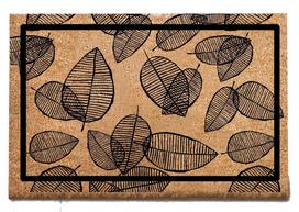 Durų kilimėlis Conceptum Hypnose Fullar 877CHL1403, juoda sp./smėlio sp., 40 cm x 60 cm