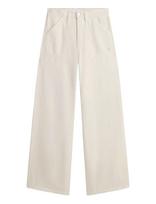 Tommy Hilfiger - Dnm Soft Ecru 70S Wide Leg Hw - Plačios kelnės - Kreminė spalva