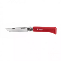 Sulankstomas peilis Opinel Inox Origins 001981, raudonas, lizdinėje pakuotėje