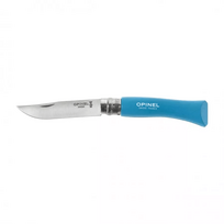 Sulankstomas peilis Opinel Colorama 07 inox skrobalas žydras lizdinėje pakuotėje