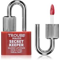 Trouble Maker Secret Keeper Lip Gloss Stain lūpų dažai ilgai išliekančio poveikio atspalvis Shifty Biz Rose Nude 5 ml