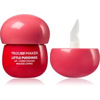 Trouble Maker Little Pudding Lip + Cheek Mousse daugiafunkcė makiažo priemonė lūpoms ir veidui atspalvis Bunny Baby Pink 5 g