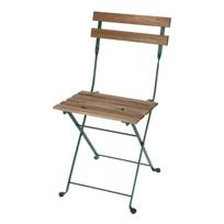 Žalia ir smėlio spalvos metalinė sodo kėdė - Esschert Design