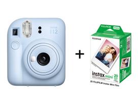 Momentinis Fotoaparatas  FUJIFILM INSTAX MINI 12 (Pastelinė mėlyna) + 20 FUJIFILM Instax Mini Film (Glossy) (Color)