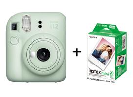Momentinis Fotoaparatas FUJIFILM INSTAX MINI 12  (Mėtų Žalia) + 20 FUJIFILM Instax Mini Film (Glossy) (Color)