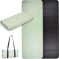 Sulankstomas kilimėlis mankštai inSPORTline Misette 180 x 61 x 0,8 cm - Matcha green-black