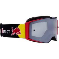 Motocross Goggles Red Bull Spect Torp, Matte Black/Red, Silver Mirrored Lens