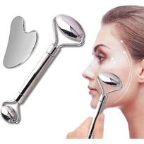 Metal Face Roller - Gua Sha Set inSPORTline Comesta Set