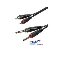 Laidas 2x RCA/m - 2x JACK/m (6m) Roxtone SACC150L6