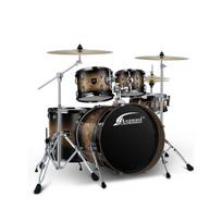 Būgnų komplektas Asanasi BF301-Brown + lėkštės