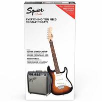 Elektrinės gitaros komplektas Fender PK SQ STRAT BSB GB 10G