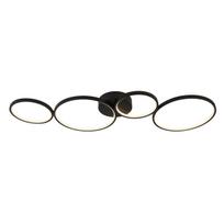 Lubinis LED šviestuvas SEARCHLIGHT Cirque, 4LT, 37W, AXPxG 5,5x98x32 cm, juodos sp., 25772-4BK