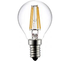 LED filamentinė lemputė G45 E14, 6 W, 230 V, 4000 K