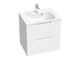 Apatinė vonios spintelė RAVAK SD Classic II 60, baltos/baltos sp.