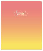Sąsiuvinis su spirale SUNSET, A5 12 lapai 80 g