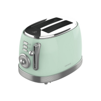 Cecotec Toaster | Toast&Taste 800 Vintage | Power 850 W | Number of slots 2 | Housing material Stainless steel | Light Green | 3209