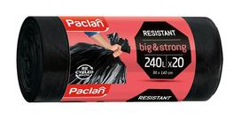 Šiukšlių maišai Paclan, 240 l, 20 vnt., 40MK